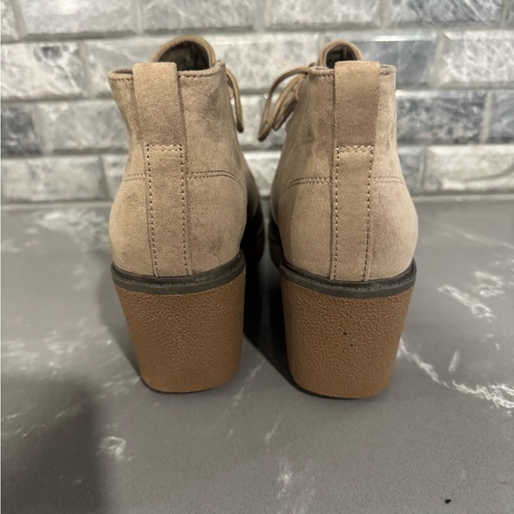 Dr. Scholl's Aurora Beige Wedge Ankle Booties - Picture 4 of 6